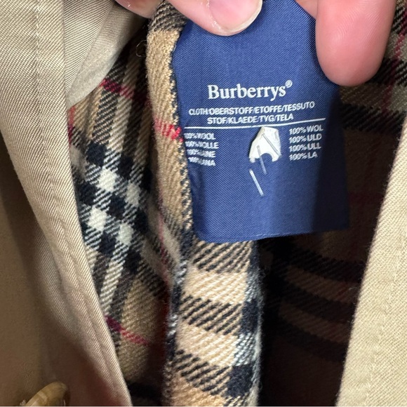 Burberrys Of London Khaki Mens Nova Check Trench Coat Jacket 44 Reg - Picture 6 of 14